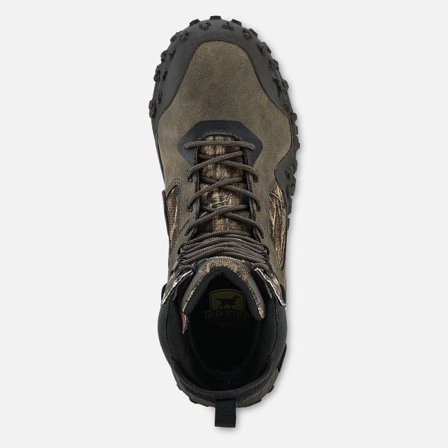 Irish Setter VaprTrek Men's 8-inch Waterproof Leather Insulated Mossy Oak® Camo Boot Style 3943