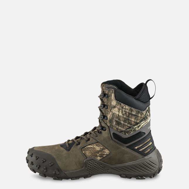 Irish Setter VaprTrek Men's 8-inch Waterproof Leather Insulated Mossy Oak® Camo Boot Style 3943