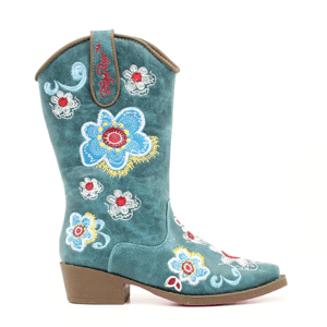 M&F Sage Floral Kids Boots